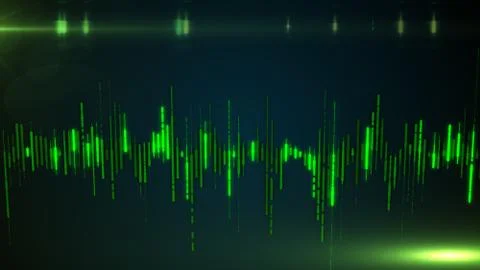 Single colorful eq, equalizer element isolated on dark background. sound au.. Stock Photos