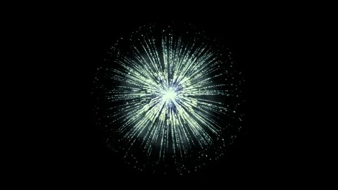 Single Colorfull Firework in a Clear Dark Background Stock-Footage 120567478