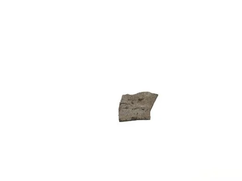 Single Concrete Piece with Copy Space on White Stock-Fotos
