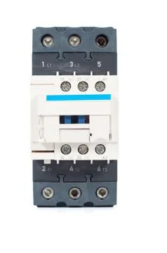 Single contactor isolated on white background Stock Photos