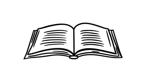 Single continuous line art education book. Learning apps master degree academy Stock Illustration
