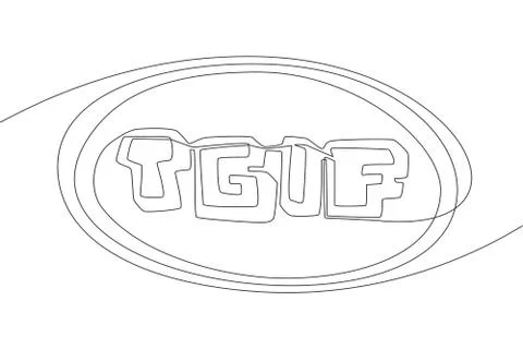 Single continuous line drawing of motivational and inspirational lettering 스톡 일러스트