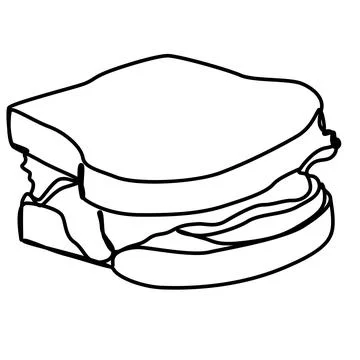 Single continuous line drawing of stylized sweet fresh bake bakery pastry Stock Illustration