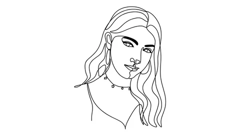 Single continuous one line drawing morning, breakfast Stock Footage 128426422