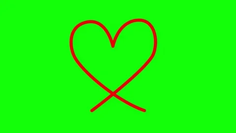 Single continuous one line drawing of heart. Stock Footage 250954496