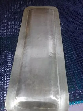 The single copper plate view on the rack Stock Photos