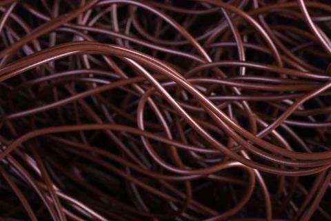 Single core cable used to electrical installation Stock Photos