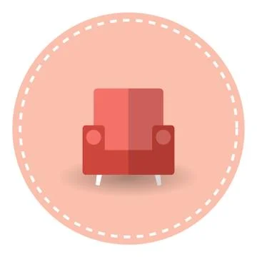 Single Couch Illustrazione stock
