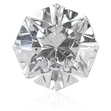 Single cut diamond Stock Illustration