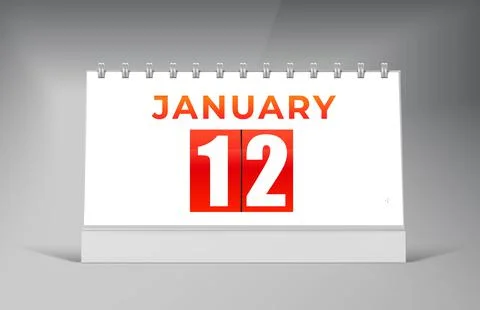 Single Date Calendar Design. Stock Illustration