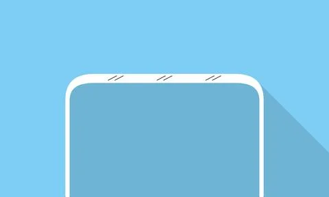 Single Desk flat icon design, Blue color background, light and shadow. Stock-Illustration