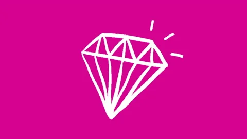 Single diamond glittering with shine Stock Footage 195935680