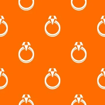 Single diamond ring pattern seamless Stock Illustration