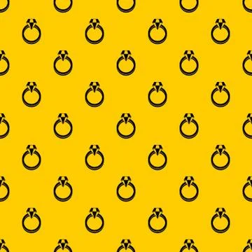 Single diamond ring pattern vector Stock Illustration