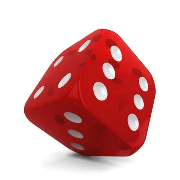 Single dice Stock Illustration