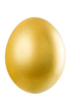 Single Easter Egg isolated on white. Stock Photos