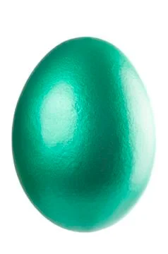 Single Easter Egg isolated on white. Stock Photos