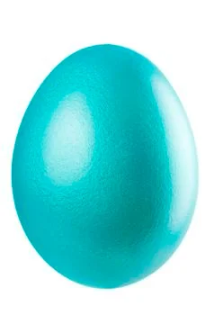 Single Easter Egg isolated on white. Stock Photos