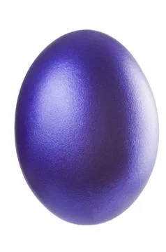 Single Easter Egg isolated on white. Stock Photos