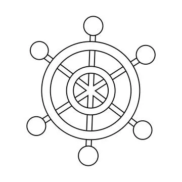 Single element Boats Ship. Draw illustration in black and white Stock Illustration