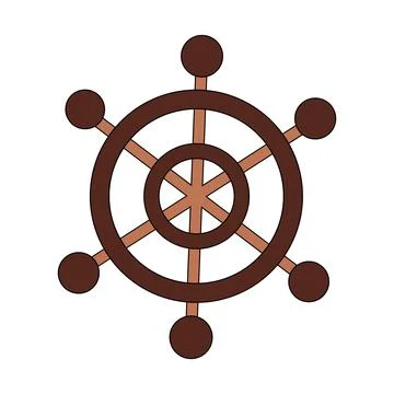 Single element Boats Ship. Draw illustration in color Stock Illustration