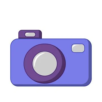 Single element Camera. Draw illustration in color Stock Illustration