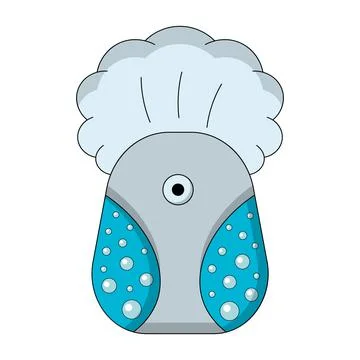 Single element Humidifier. Draw illustration in color 库存插图