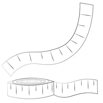 Single element Meter. Draw illustration in black and white Illustrazione stock