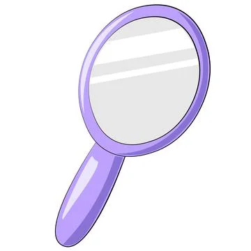 Single element Mirror. Draw illustration in color Illustrazione stock
