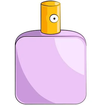 Single element Perfume. Draw illustration in color Stock Illustration