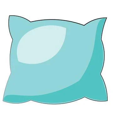 Single element pillow. Draw illustration in colors Illustrazione stock