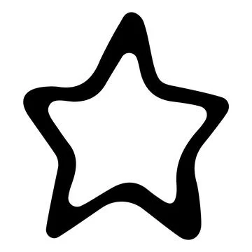 Single element star hand drawn vector illustration Stock Illustration