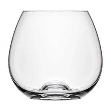 Single empty cognac glass Stock Photos