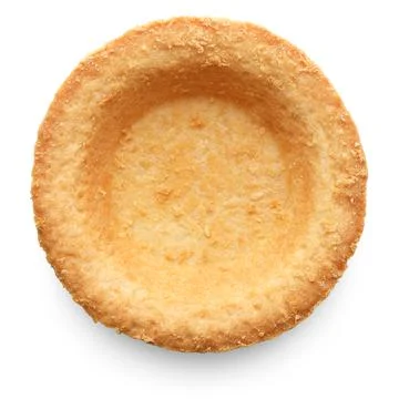 Single empty tartlet, tart shell Stock Photos