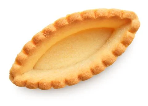 Single empty tartlet, tart shell Stock Photos