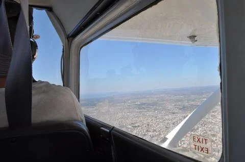 Single engine aeroplane Stock Photos