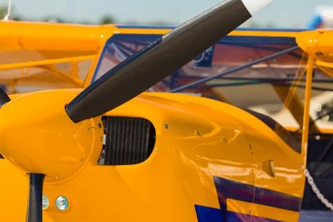 Single engine airplane Foto stock