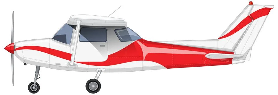 Single Engine Light Aircraft Vector イラスト素材