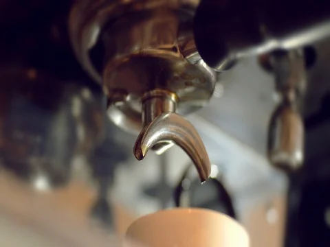 Single Espresso Coffee pouring Stock Footage 72767013