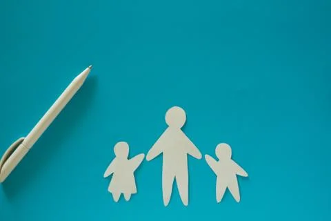 Single father concept image Stock Photos
