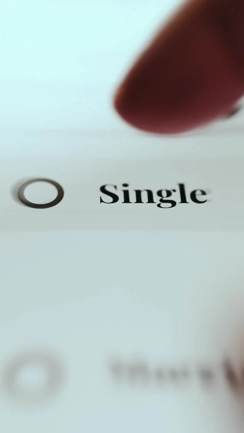 Single Filing Status Selection on Tax Form Stock Footage 337888378