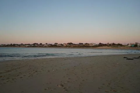 Single fin bech Stock Photos