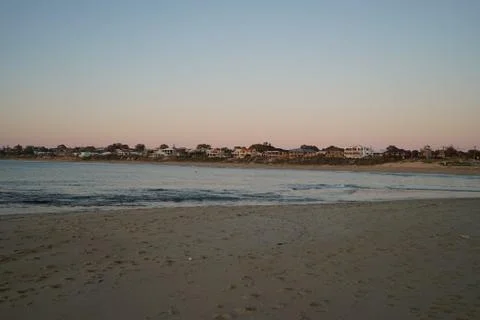 Single fin bech Stock Photos