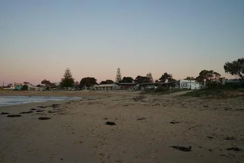 Single fin bech Stock Photos