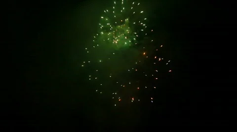 Single Firework Stock Footage 770982