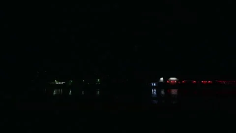 Single firework rocket on the Spree river Stock-Footage 260522789