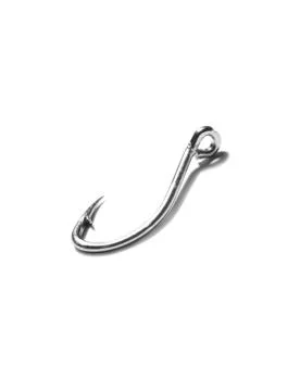 Single fish hook isolated on white background Stock Photos