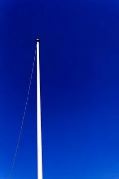 Single flagpole Stock Photos