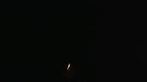 Single Flame Melting Ball wide 4K Video stock 35675232