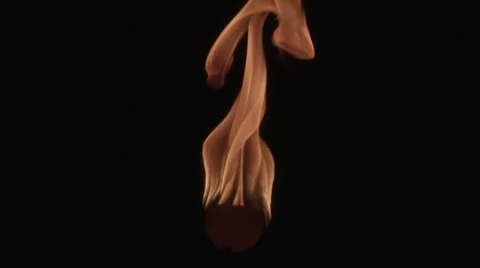 Single flame radiates from ball HD 스톡 동영상 35647188